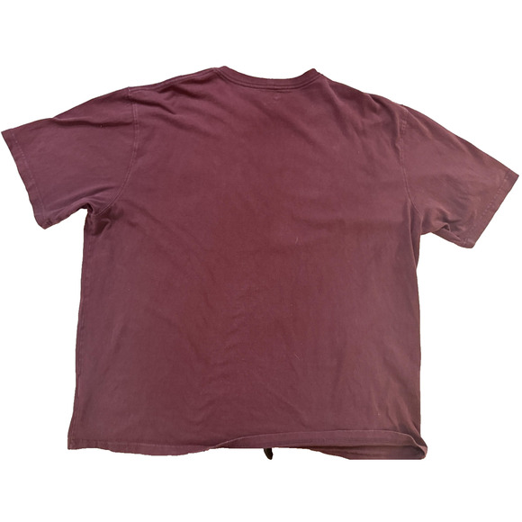 Carhartt TShirt Mens 2XL Burgundy Original Fit Pocket Workwear Heavyweight Tee - Picture 6 of 6